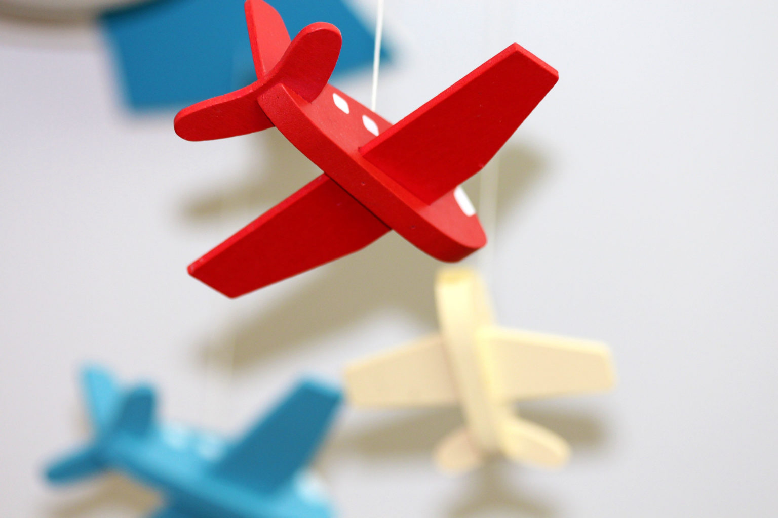 Toy plane with vibrance